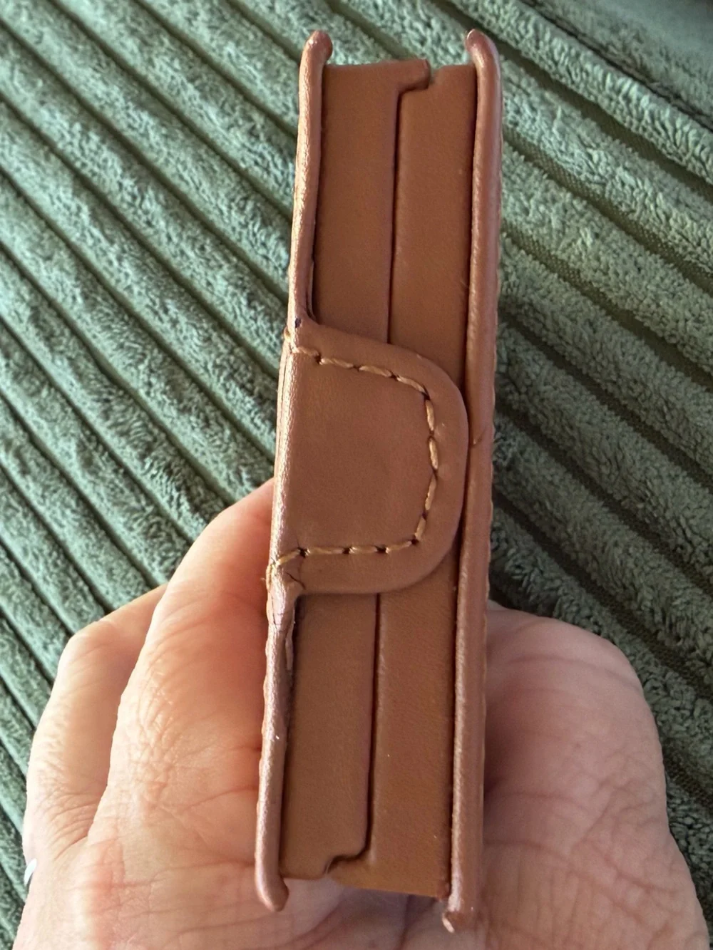 Halcyon Days Men’s Leather Inspirational Collar Tabs Set with Embossed Logo NWOT
